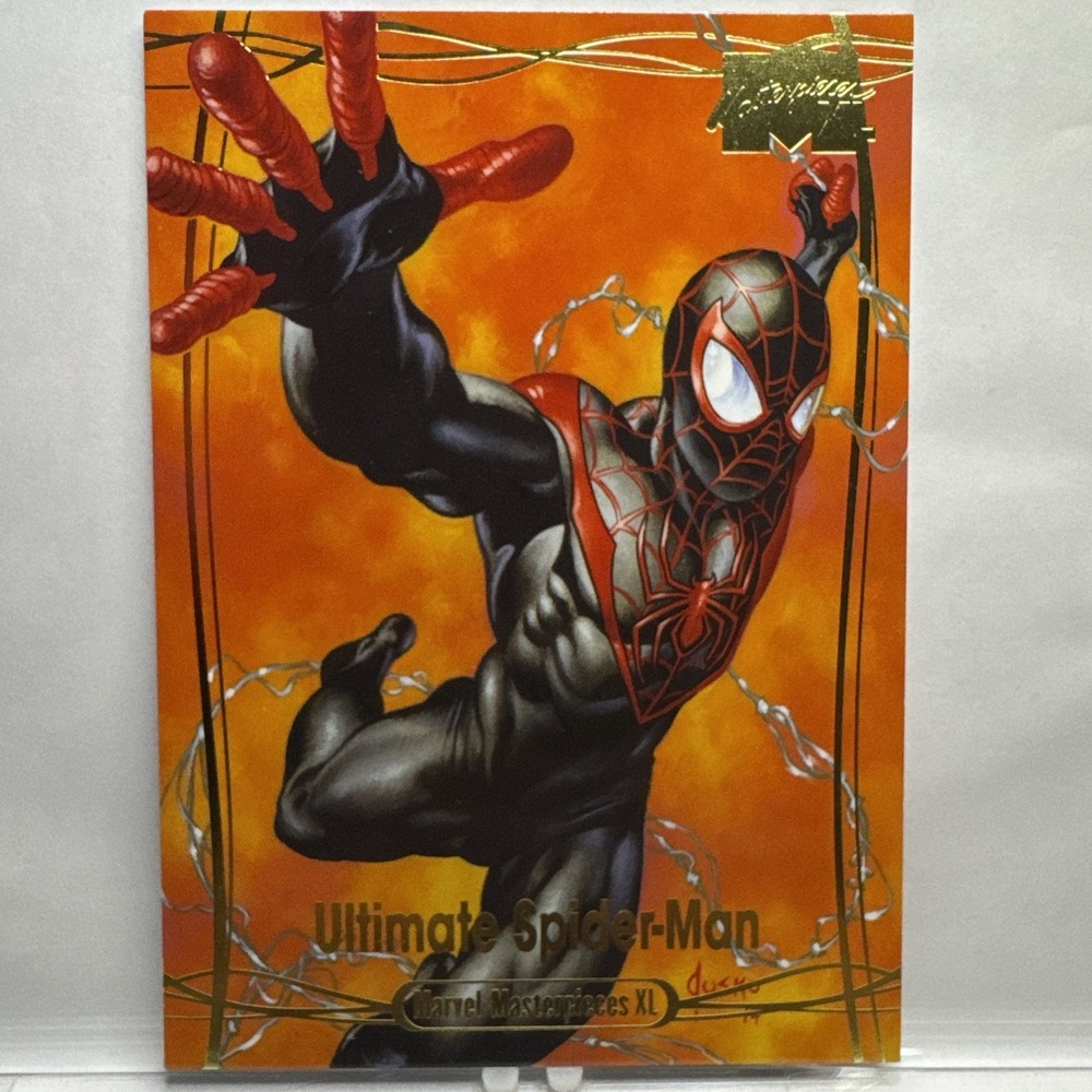 2023 Upper Deck Marvel Masterpieces XL Ultimate Spider-Man Gold /1999 #1